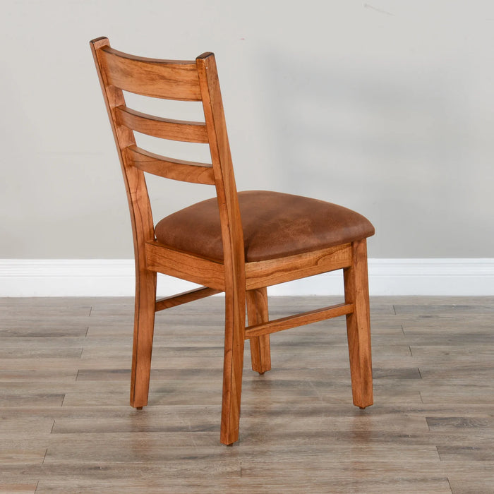 Purity Craft Sedona Ladderback Chair, Cushion Seat Rustic oak