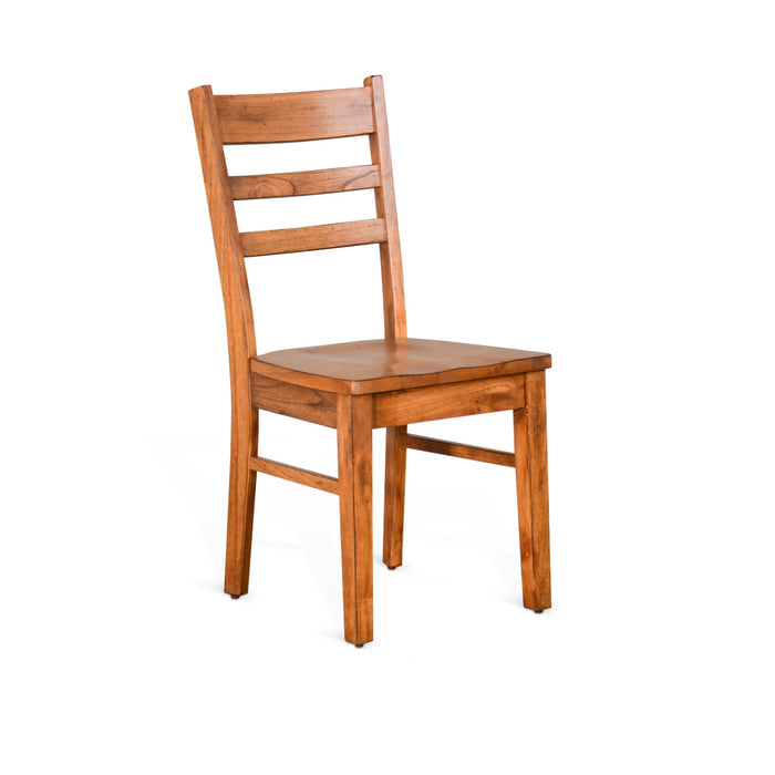 Purity Craft Sedona Ladderback Chair, Wood Seat Rustic Oak