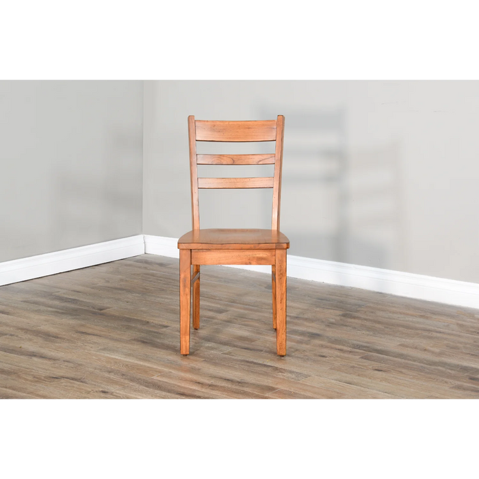 Purity Craft Sedona Ladderback Chair, Wood Seat Rustic Oak