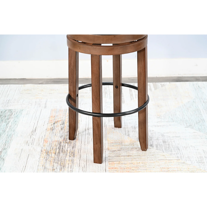 Purity Craft Bar Swivel Stool with Cushion Seat Buckskin