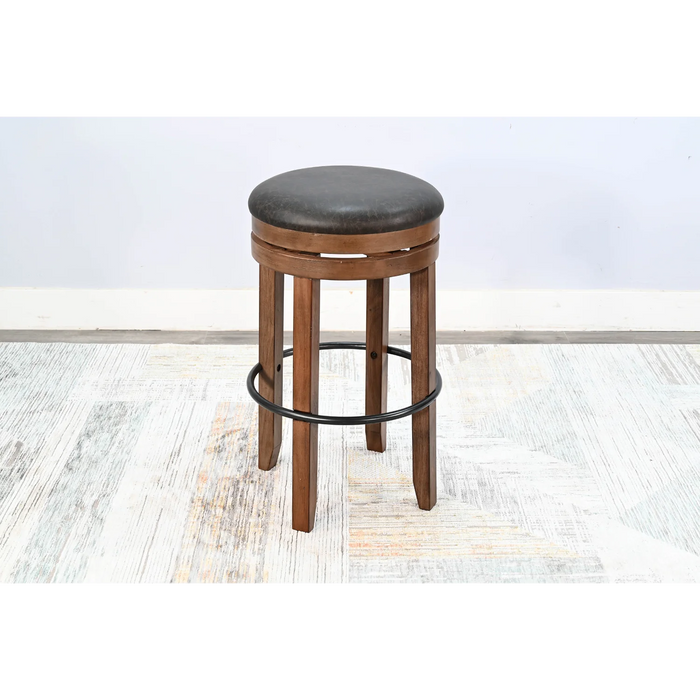 Purity Craft Bar Swivel Stool with Cushion Seat Buckskin