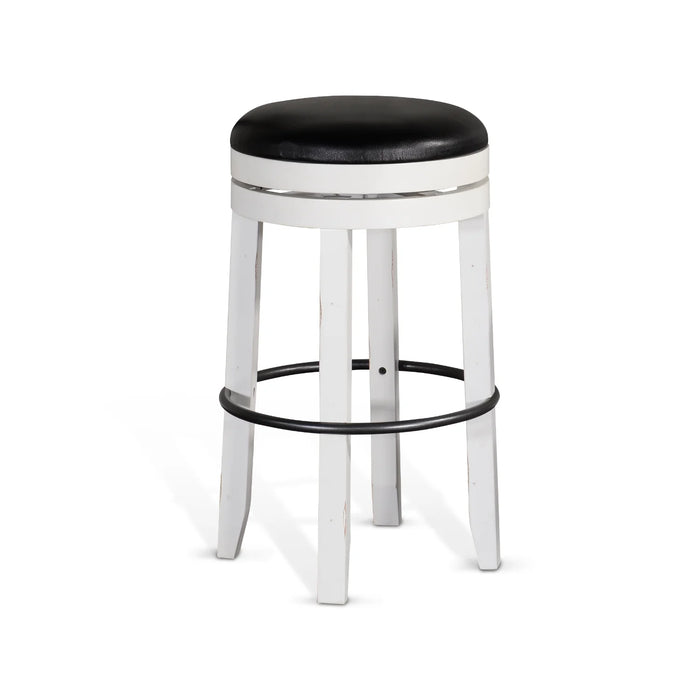 Purity Craft Bar Swivel Stool, Cushion Seat European Cottage