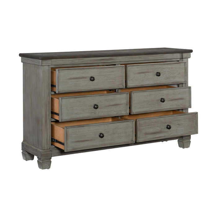 Weaver Coffee/Antique Gray Dresser