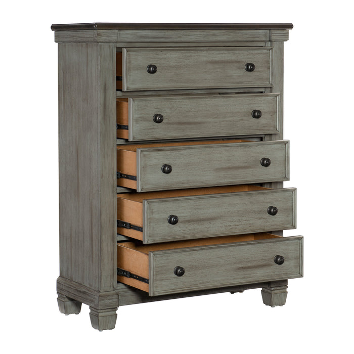 Weaver Coffee/Antique Gray Chest