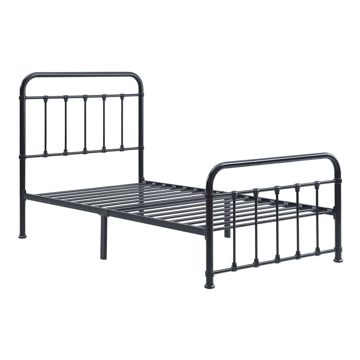 Fawn Black Metal Twin Platform Bed