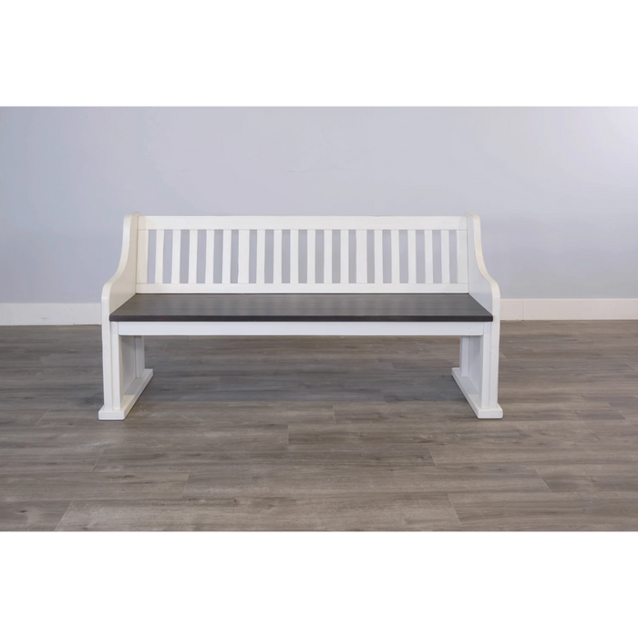 Purity Craft Carriage House Bench with Back European Cottage