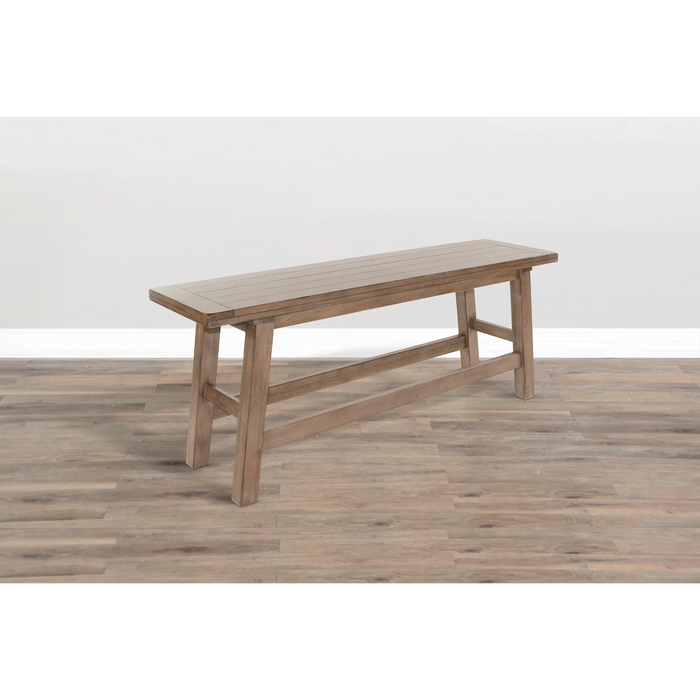 Purity Craft Counter Height Wood Bench Buckskin