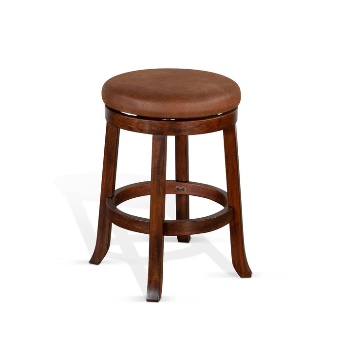 Purity Craft Counter Swivel Stool, Cushion Seat Dark Chocolate