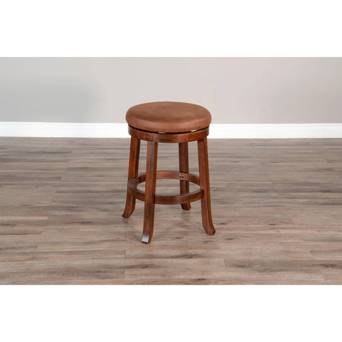 Purity Craft Counter Swivel Stool, Cushion Seat Dark Chocolate