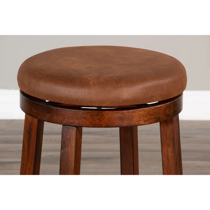 Purity Craft Counter Swivel Stool, Cushion Seat Dark Chocolate