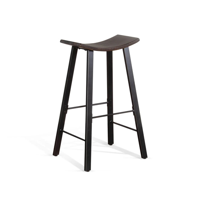 Purity Craft Saddle Seat Metal Barstool Tobacco Leaf