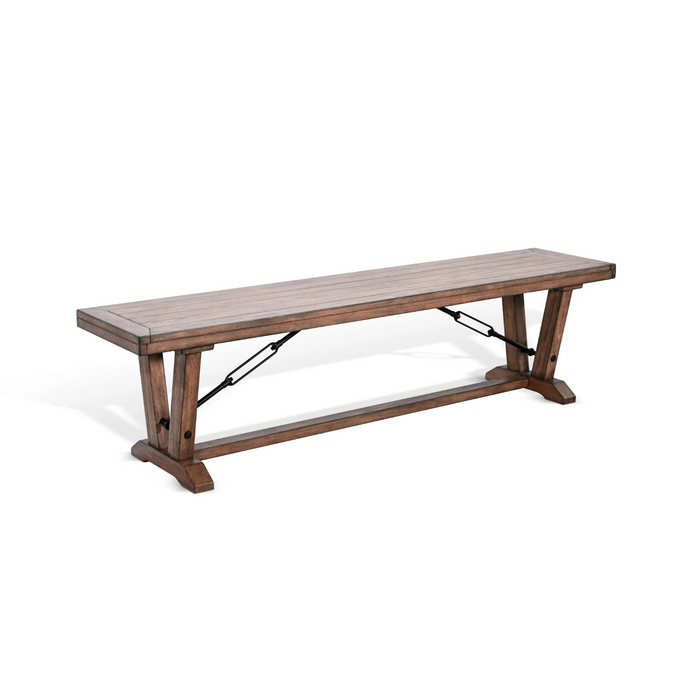 Purity Craft Yellowstone Bench with Turnbuckles Buckskin