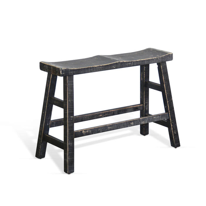 Purity Craft Black Sand Counter Bench, Wood Seat Black Sand