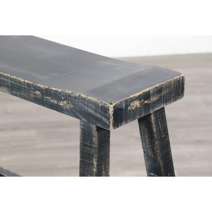 Purity Craft Black Sand 30'H Bench, Wood Seat Black Sand