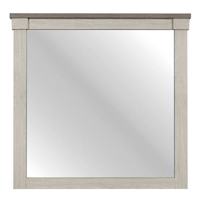 Arcadia White/Weathered Gray Mirror (Mirror Only)