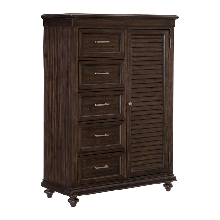 Cardano Driftwood Charcoal Wardrobe Chest