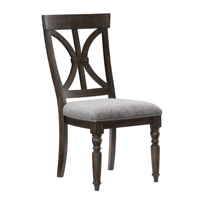 Cardano Driftwood Charcoal Side Chair, Set of 2