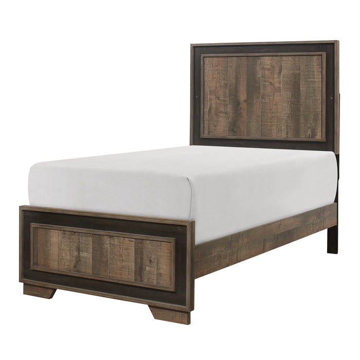 Ellendale Authentic Mahogany Twin Panel Bed