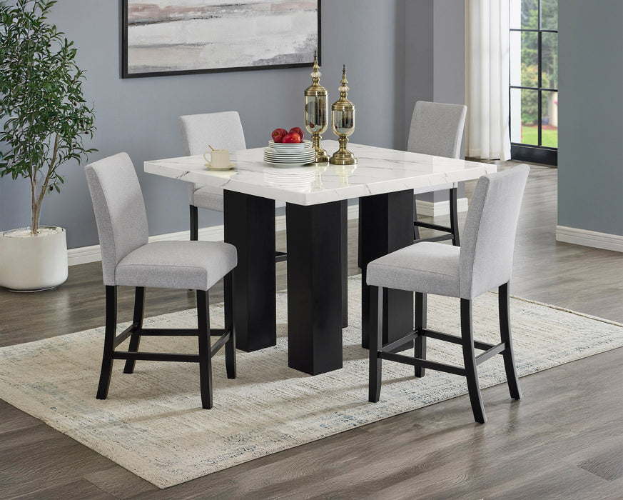 Parkside Black/White Counter Height Dining Table