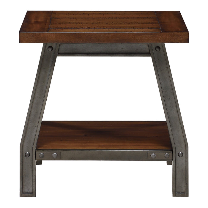 Holverson Rustic Brown End Table