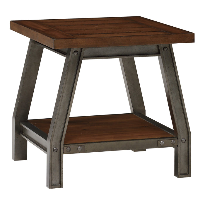 Holverson Rustic Brown End Table