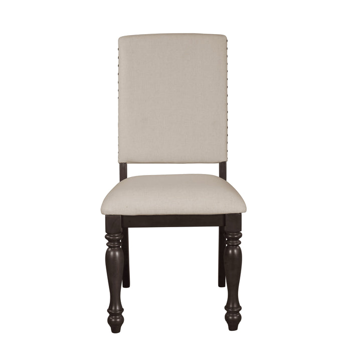 Begonia Grayish Brown Side Chair, Set of 2