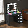 VANITII Diana 8 Drawers Vanity Desk Set with RGB and Full Light