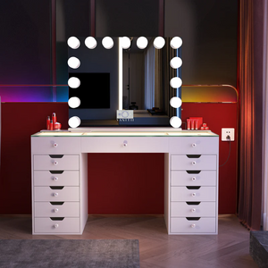 VANITII Eva Vanity Set with 15 Bulbs Hollywood Vanity Mirror