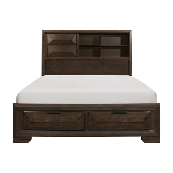 Chesky King Bookcase Storage Platform Bed