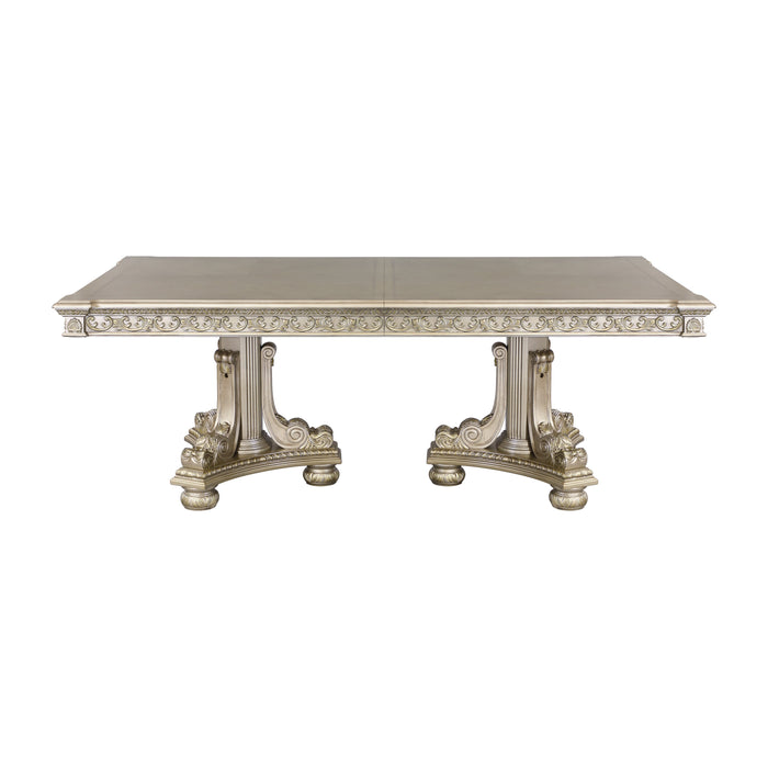 Catalonia Platinum Gold Extendable Dining Table