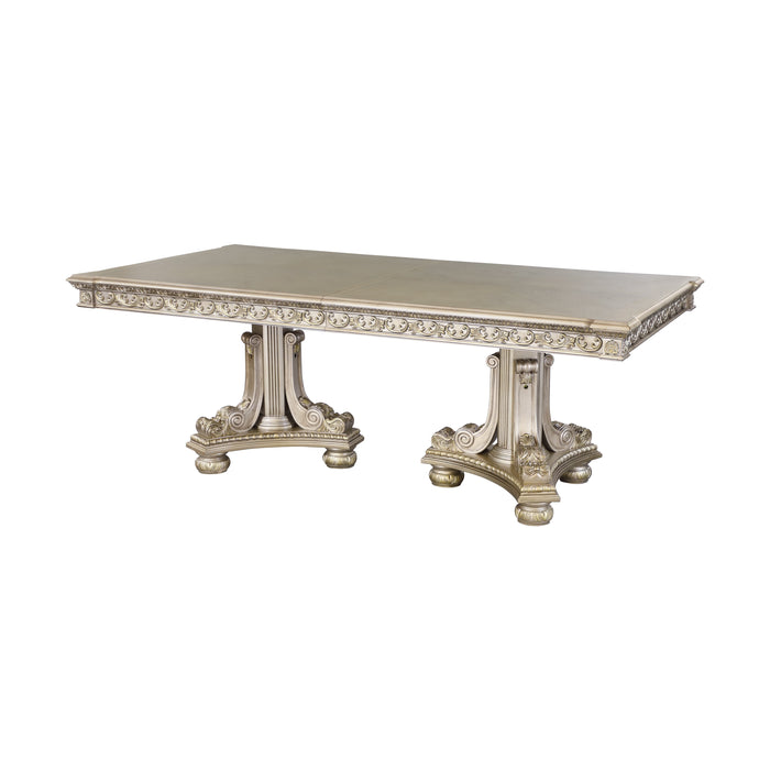 Catalonia Platinum Gold Extendable Dining Table