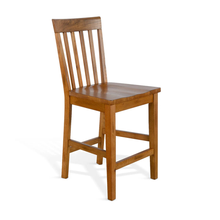 Purity Craft Sedona 24-inch Slatback Bar Stool Rustic Oak