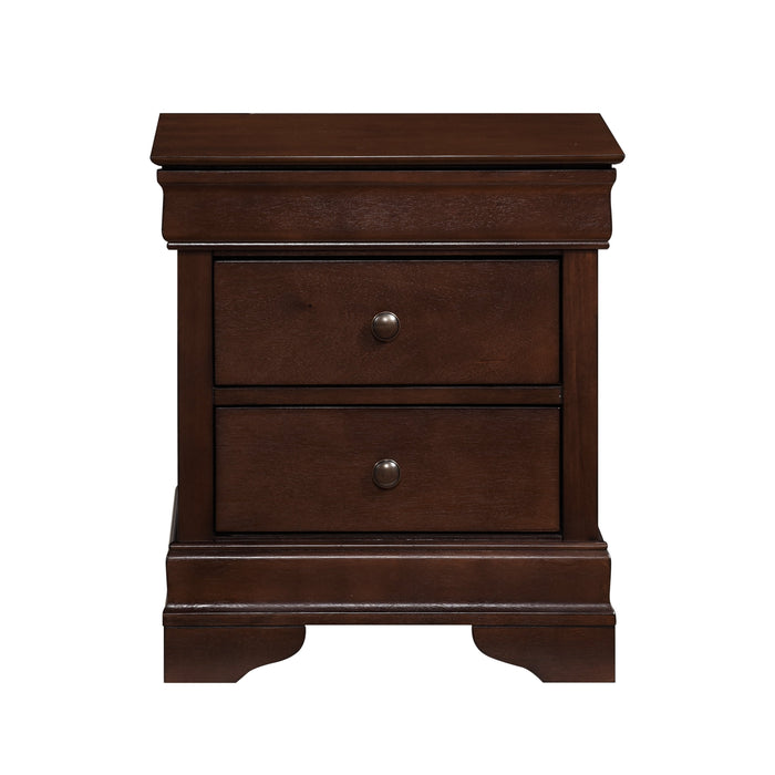 Abbeville Cherry Nightstand, Hidden Drawer