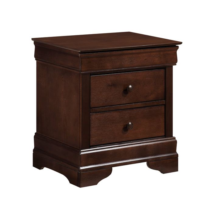 Abbeville Cherry Nightstand, Hidden Drawer