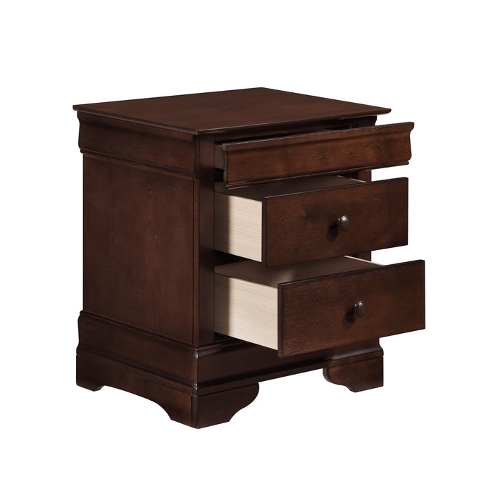 Abbeville Cherry Nightstand, Hidden Drawer