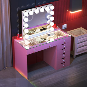 Diana 8 Vanity Set with 14 Bulbs Vanity Mirror