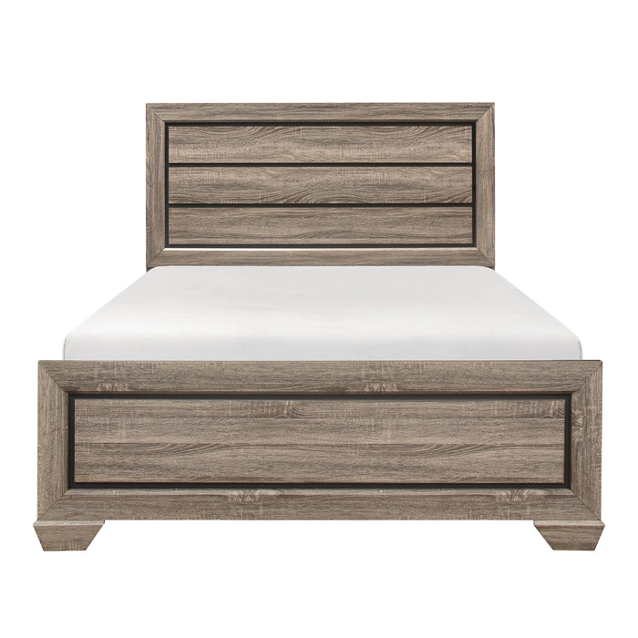 Beechnut Light Elm Panel Bedroom Set