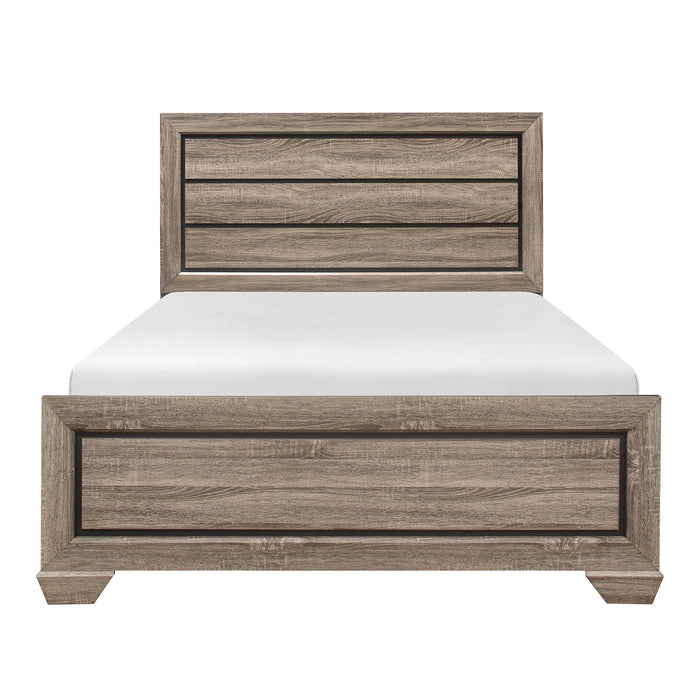 Beechnut Light Elm Queen Panel Bed