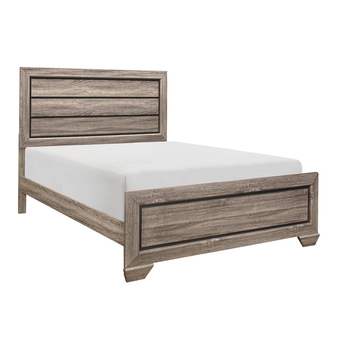 Beechnut Light Elm Full Panel Bed