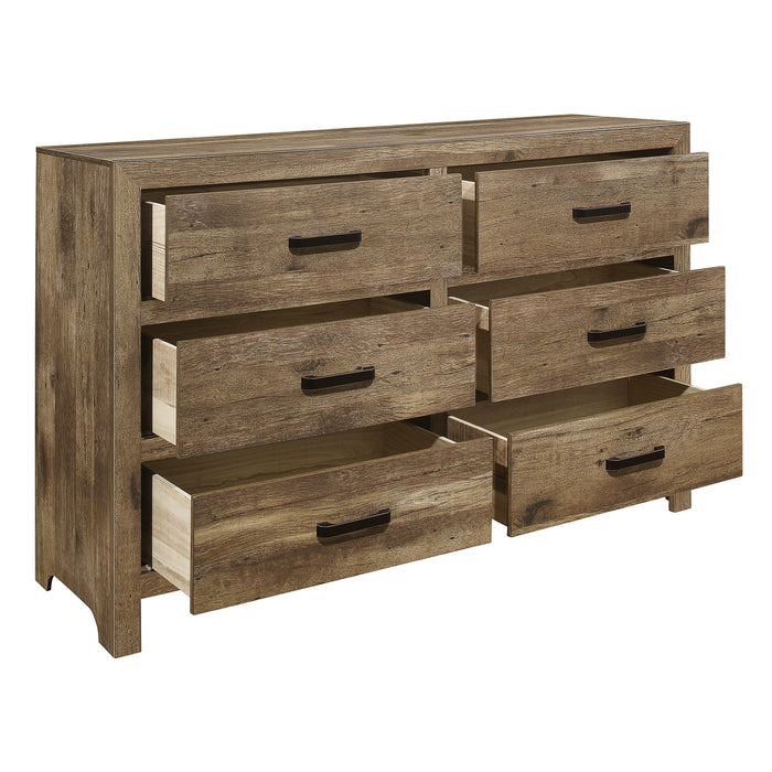 Mandan Weathered Pine Panel Youth Bedroom Set