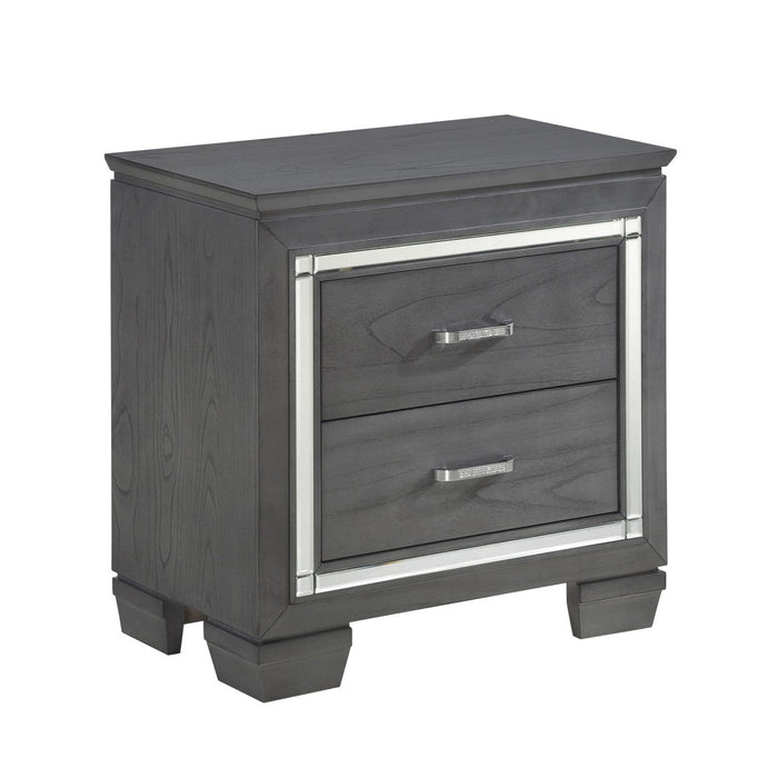 Allura Gray Nightstand