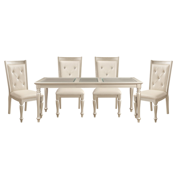 Celandine Silver Extendable Dining Set