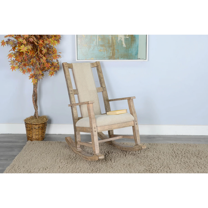 Purity Craft Cushioned Rocking Chair Beach Pebble