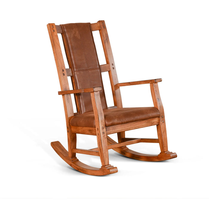 Purity Craft Sedona Rocker, Cushion Seat & Back Rustic oak