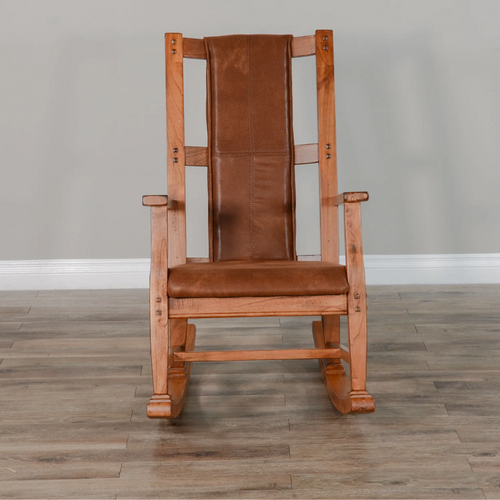 Purity Craft Sedona Rocker, Cushion Seat & Back Rustic oak