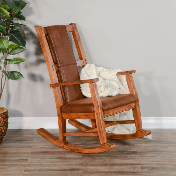 Purity Craft Sedona Rocker, Cushion Seat & Back Rustic oak