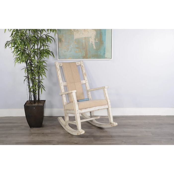 Purity Craft White Sand Rocker, Cushion Seat & Back White Sand