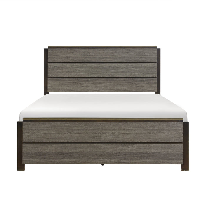 Vestavia Gray King Panel Bed