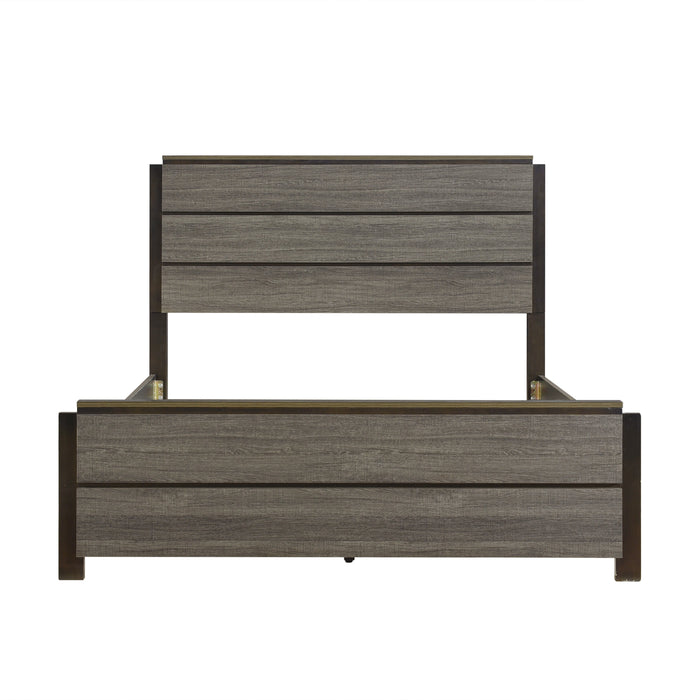 Vestavia Gray Queen Panel Bed