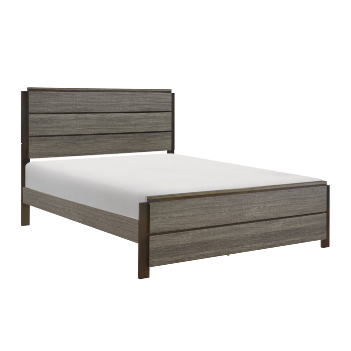 Vestavia Gray Queen Panel Bed